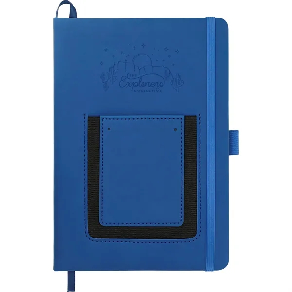 5.5" x 8.5" journal with PU hard cover, phone pocket, business... from ASI 66887 PCNA / Leeds