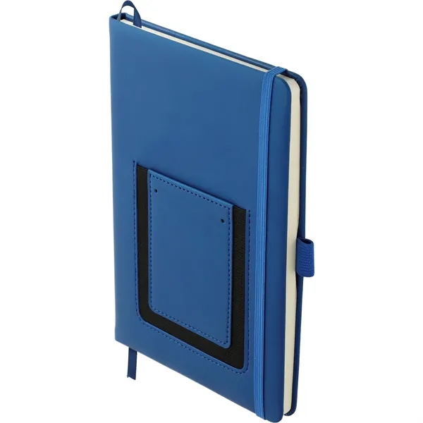 5.5" x 8.5" journal with PU hard cover, phone pocket, business... from ASI 66887 PCNA / Leeds