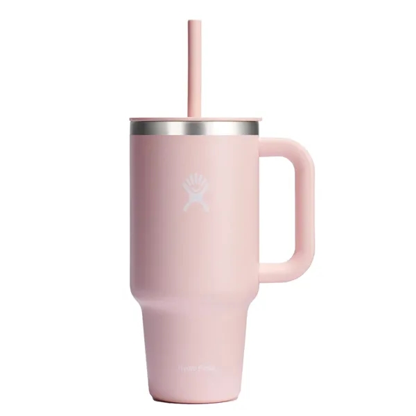 32 oz. double wall insulated stainless steel tumbler with handle, press-in... from ASI 66887 PCNA / Leeds