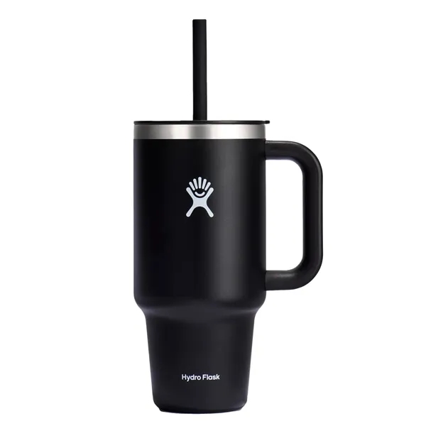 32 oz. double wall insulated stainless steel tumbler with handle, press-in... from ASI 66887 PCNA / Leeds