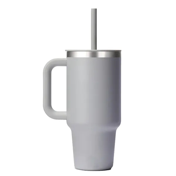 32 oz. double wall insulated stainless steel tumbler with handle, press-in... from ASI 66887 PCNA / Leeds