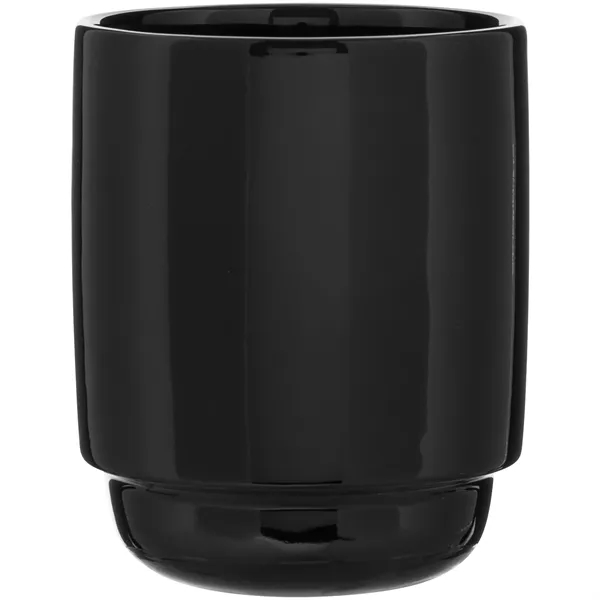 16 oz stackable ceramic mug with glossy colored exterior and matching... from ASI 51197 ETS Express, LLC