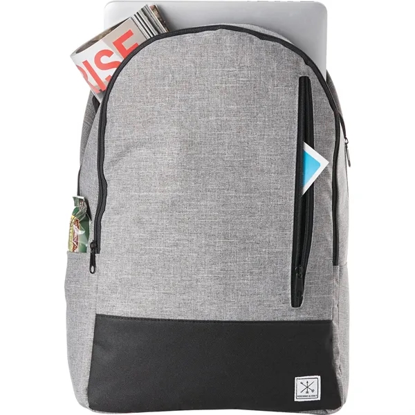 Computer backpack with zippered main compartment and a 15" laptop sleeve.... from ASI 66887 PCNA / Leeds