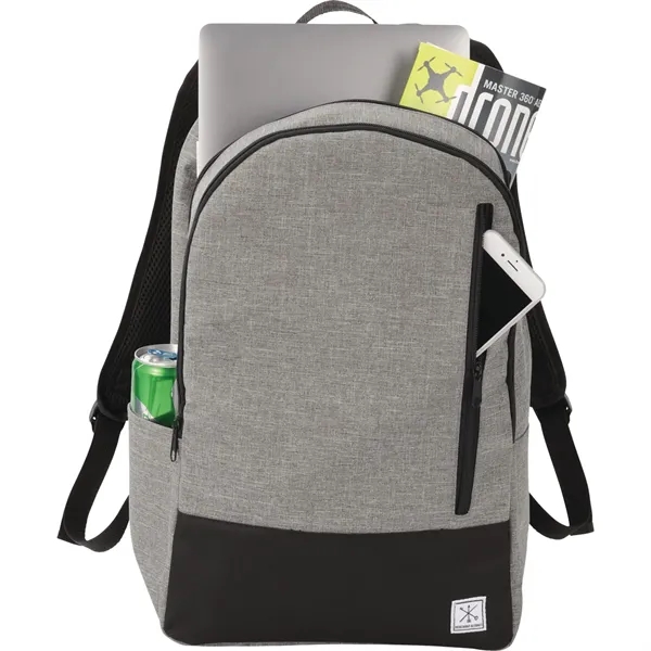 Computer backpack with zippered main compartment and a 15" laptop sleeve.... from ASI 66887 PCNA / Leeds