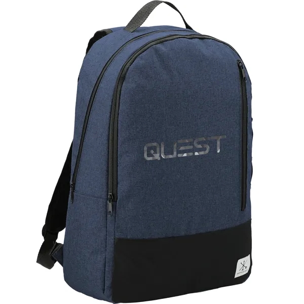 Computer backpack with zippered main compartment and a 15" laptop sleeve.... from ASI 66887 PCNA / Leeds