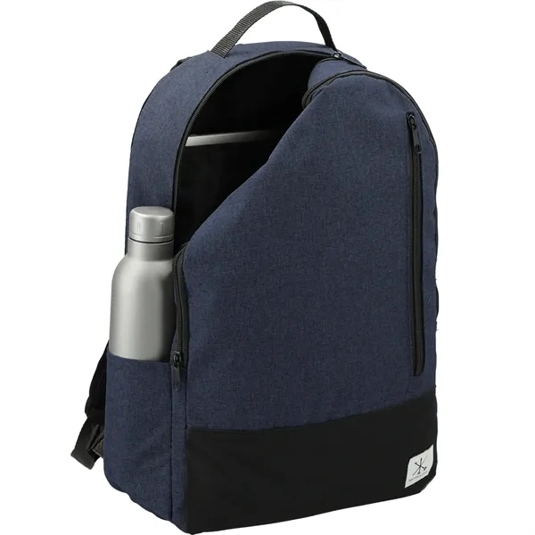 Computer backpack with zippered main compartment and a 15" laptop sleeve.... from ASI 66887 PCNA / Leeds