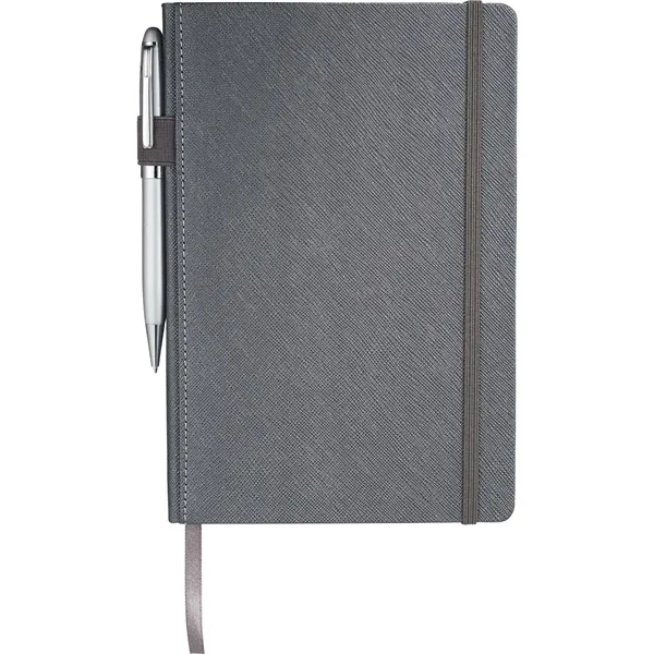 5.5" x 8.5" journal with an elastic closure and pen loop,... from ASI 66887 PCNA / Leeds