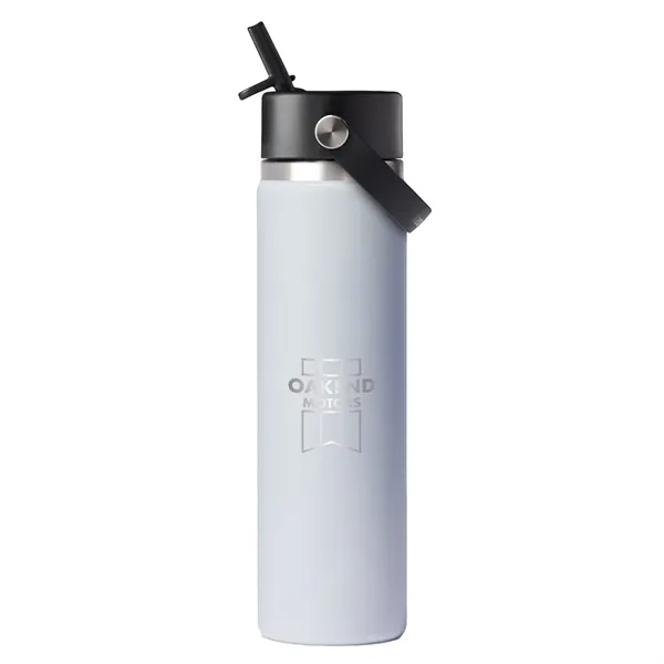 24 oz. double wall vacuum insulated bottle with flex straw cap.... from ASI 66887 PCNA / Leeds