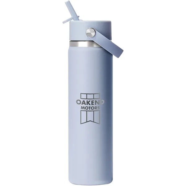 24 oz. double wall vacuum insulated bottle with flex straw cap.... from ASI 66887 PCNA / Leeds