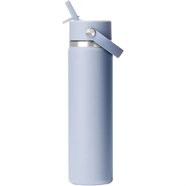 24 oz. double wall vacuum insulated bottle with flex straw cap.... from ASI 66887 PCNA / Leeds