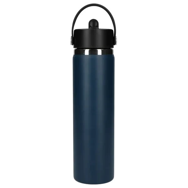 24 oz. double wall vacuum insulated bottle with flex straw cap.... from ASI 66887 PCNA / Leeds