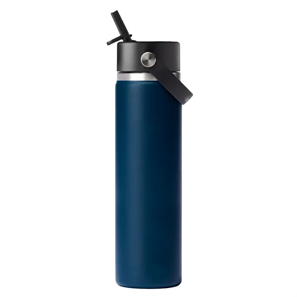 24 oz. double wall vacuum insulated bottle with flex straw cap.... from ASI 66887 PCNA / Leeds