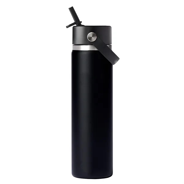 24 oz. double wall vacuum insulated bottle with flex straw cap.... from ASI 66887 PCNA / Leeds