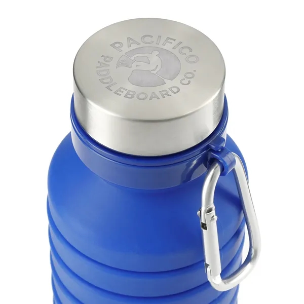 18 oz. collapsible bottle made of silicone with stainless steel lid... from ASI 66887 PCNA / Leeds