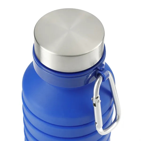 18 oz. collapsible bottle made of silicone with stainless steel lid... from ASI 66887 PCNA / Leeds