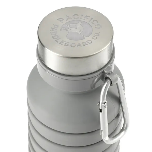 18 oz. collapsible bottle made of silicone with stainless steel lid... from ASI 66887 PCNA / Leeds