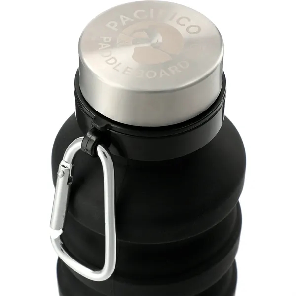 18 oz. collapsible bottle made of silicone with stainless steel lid... from ASI 66887 PCNA / Leeds