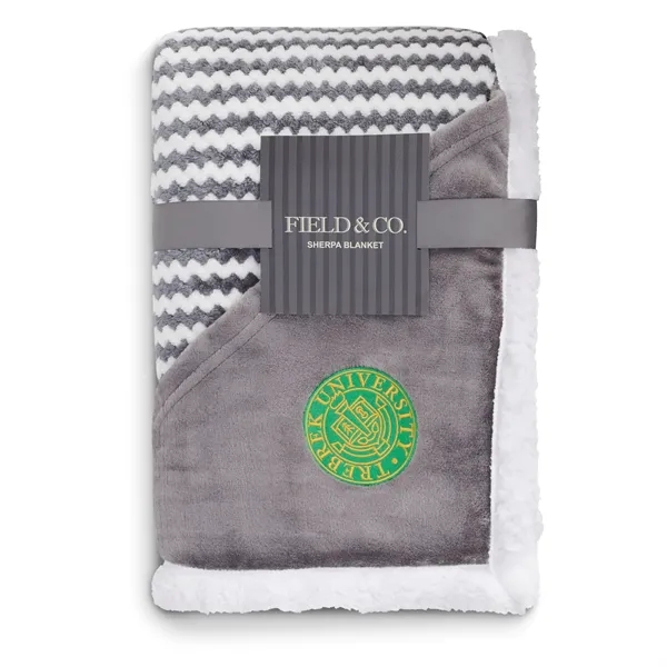 50" x 60" Sherpa and soft velour striped blanket.... from ASI 66887 PCNA / Leeds