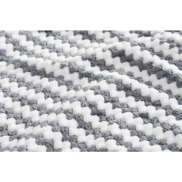 50" x 60" Sherpa and soft velour striped blanket.... from ASI 66887 PCNA / Leeds