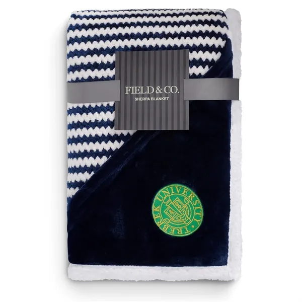 50" x 60" Sherpa and soft velour striped blanket.... from ASI 66887 PCNA / Leeds