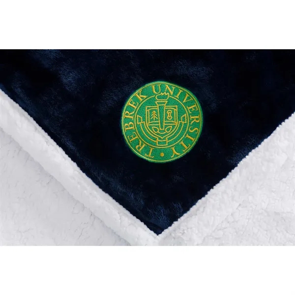 50" x 60" Sherpa and soft velour striped blanket.... from ASI 66887 PCNA / Leeds