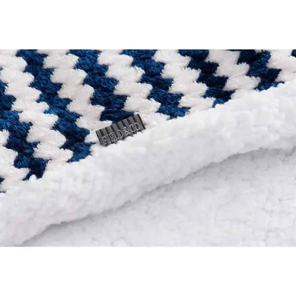 50" x 60" Sherpa and soft velour striped blanket.... from ASI 66887 PCNA / Leeds