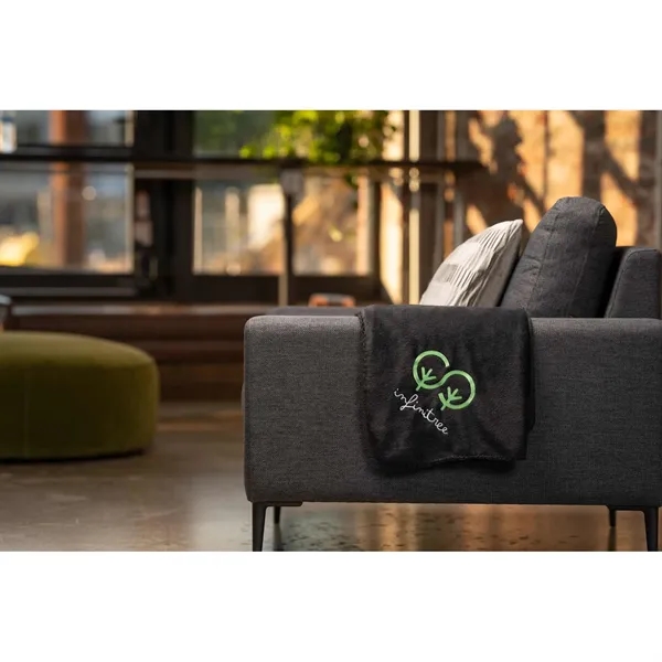 50" x 60" recycled PET fleece blanket with canvas pouch.... from ASI 66887 PCNA / Leeds