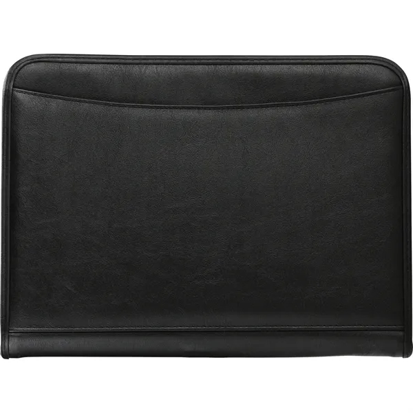 Black zippered portfolio with zippered cover, 30 page ruled notepad, document... from ASI 66887 PCNA / Bullet