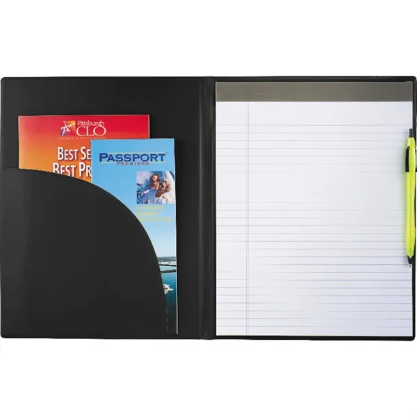 Padfolio with an 8" x 11" notepad of 30 ruled pages.... from ASI 66887 PCNA / Bullet