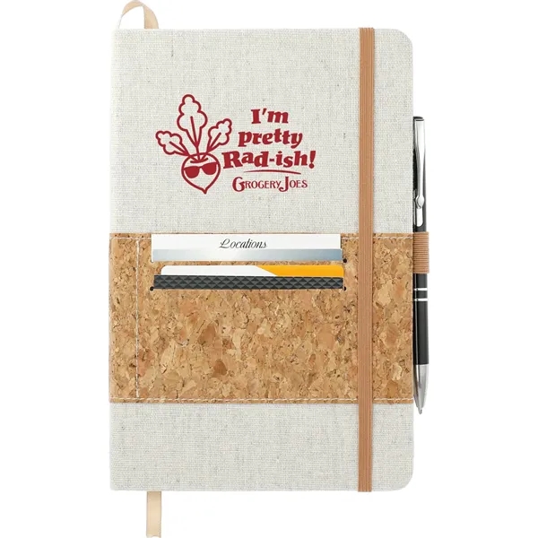 5.5" x 8.5" notebook with a bookmark and elastic closure... from ASI 66887 PCNA / Bullet
