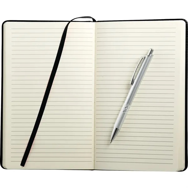 6" x 8.5" hard cover notebook with pen, ribbon marker and... from ASI 66887 PCNA / Bullet
