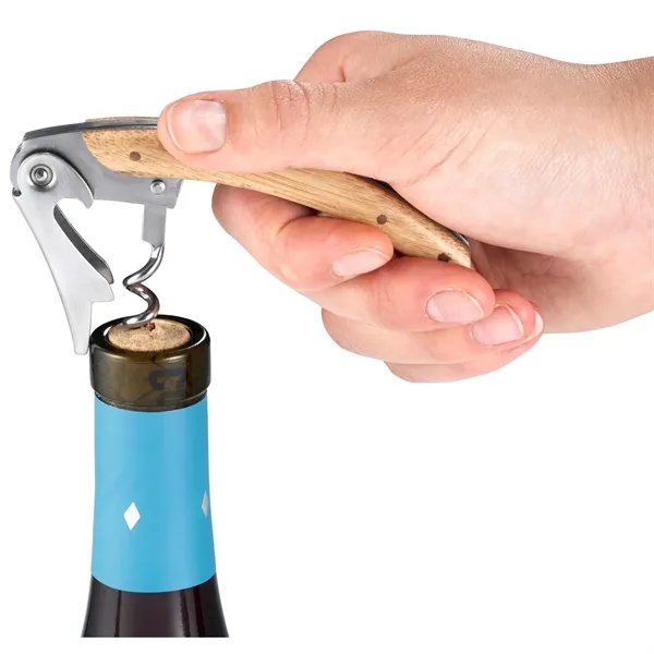 4 piece bamboo wine gift set with a wine stopper, foil... from ASI 66887 PCNA / Leeds