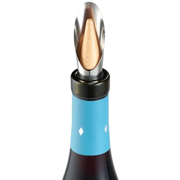 4 piece bamboo wine gift set with a wine stopper, foil... from ASI 66887 PCNA / Leeds