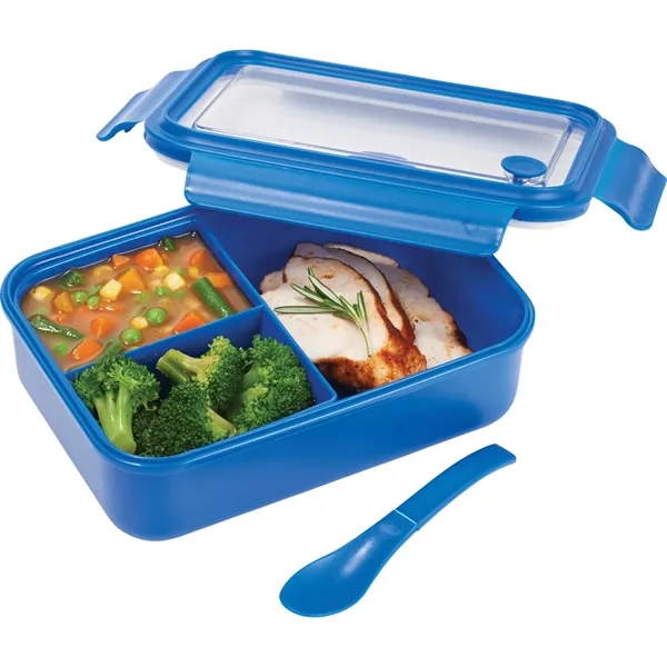 Food storage bento box with two food compartments and one built-in... from ASI 66887 PCNA / Leeds
