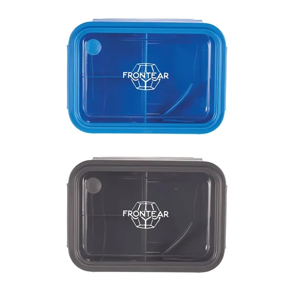 Food storage bento box with two food compartments and one built-in... from ASI 66887 PCNA / Leeds