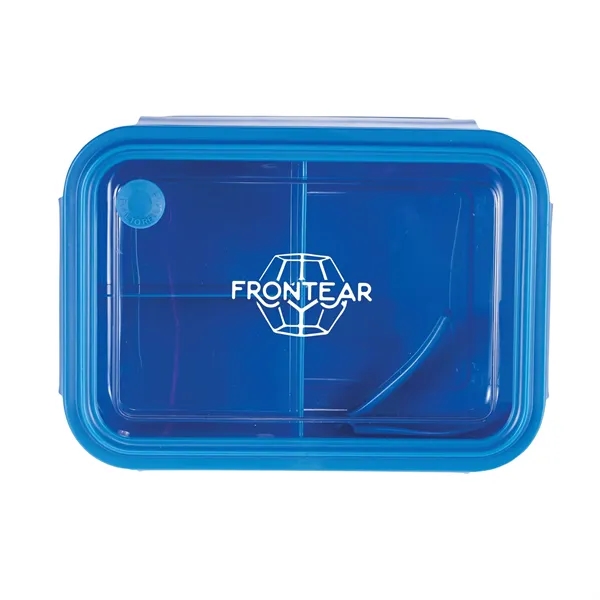 Food storage bento box with two food compartments and one built-in... from ASI 66887 PCNA / Leeds
