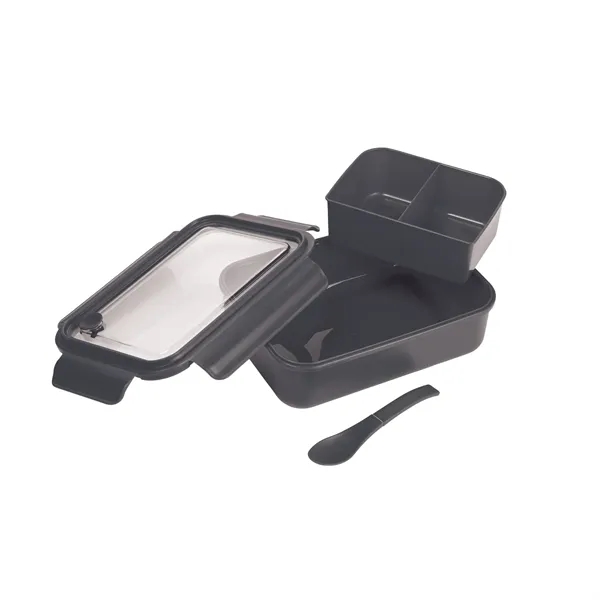 Food storage bento box with two food compartments and one built-in... from ASI 66887 PCNA / Leeds