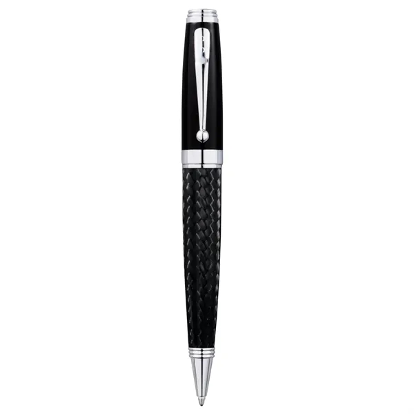 Twist-action ballpoint pen with chrome accents and black ink.... from ASI 66887 PCNA / Leeds