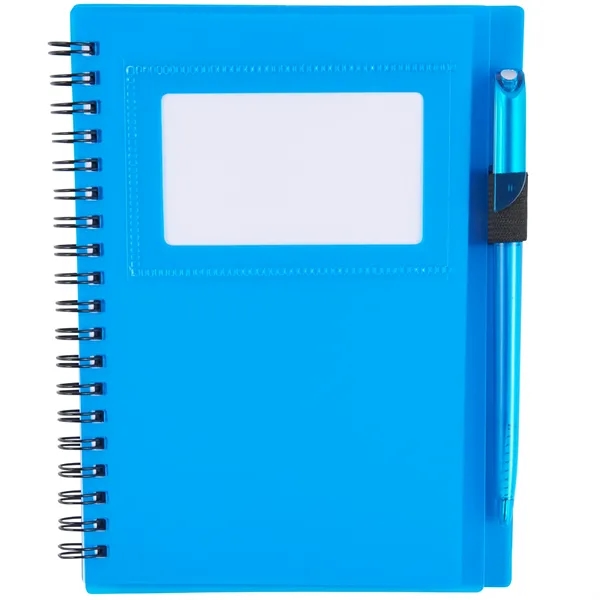5.5" x 7" spiral notebook with twist-action ballpoint pen and 70... from ASI 66887 PCNA / Bullet
