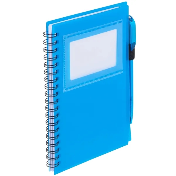 5.5" x 7" spiral notebook with twist-action ballpoint pen and 70... from ASI 66887 PCNA / Bullet