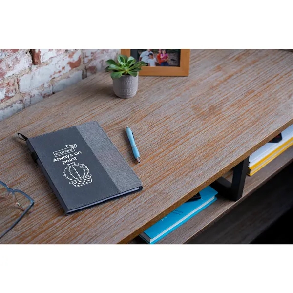 7" x 10" refillable journal with recycled leather cover and 80... from ASI 66887 PCNA / Leeds