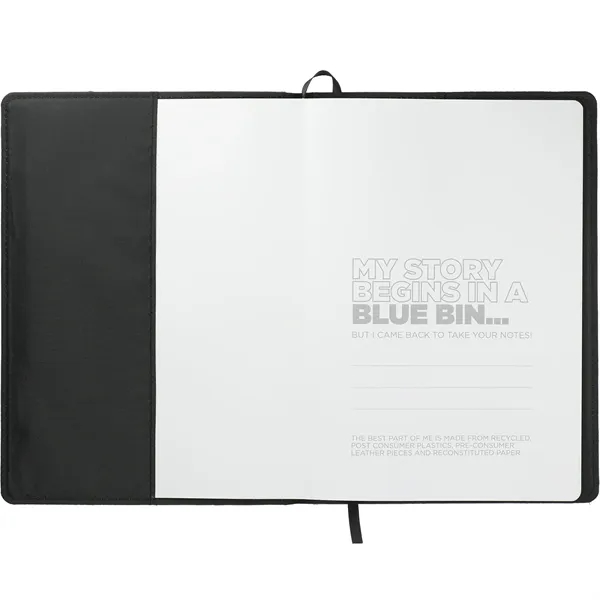 7" x 10" refillable journal with recycled leather cover and 80... from ASI 66887 PCNA / Leeds