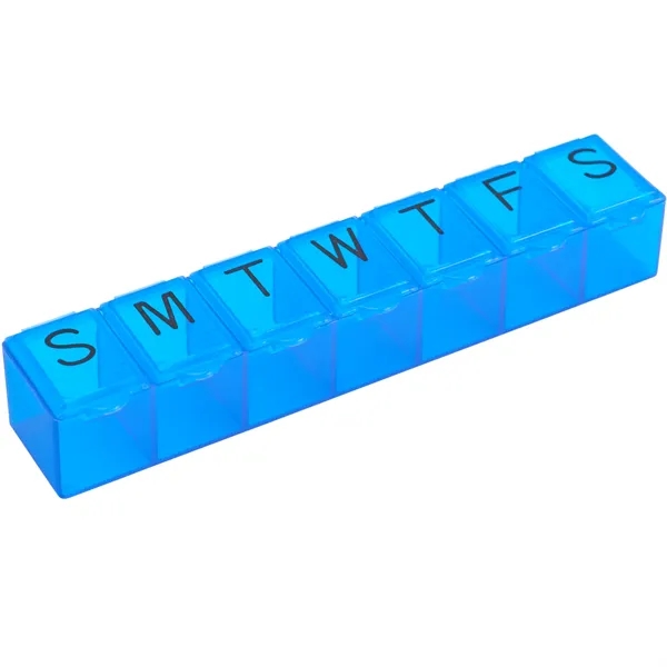 7-day pill storage box with hinged, snap-up lid.... from ASI 66887 PCNA / Bullet