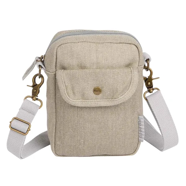 2.5" x 7.75" x 5.5" cotton canvas crossbody tote bag.... from ASI 66887 PCNA / Leed’s