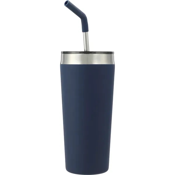 20 oz. double wall stainless steel tumbler with lid and straw.... from ASI 66887 PCNA / Bullet