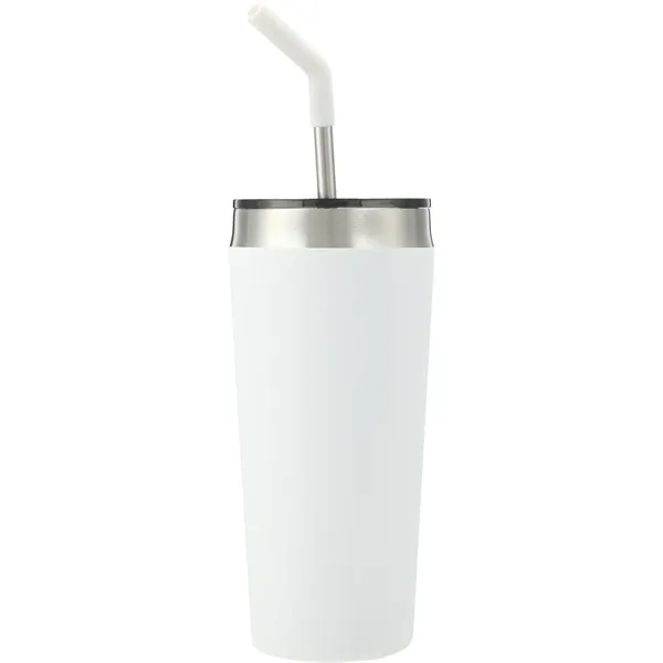 20 oz. double wall stainless steel tumbler with lid and straw.... from ASI 66887 PCNA / Bullet