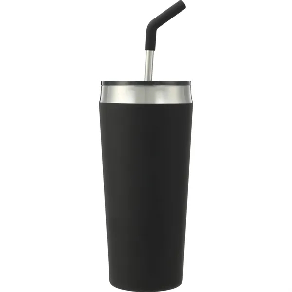 20 oz. double wall stainless steel tumbler with lid and straw.... from ASI 66887 PCNA / Bullet