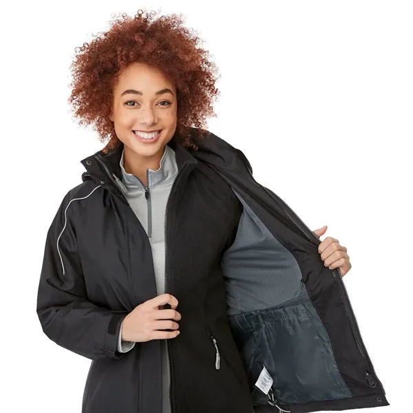 3-in-1 women's jacket with removable fleece liner and detachable hood... from ASI 66887 PCNA / Trimark
