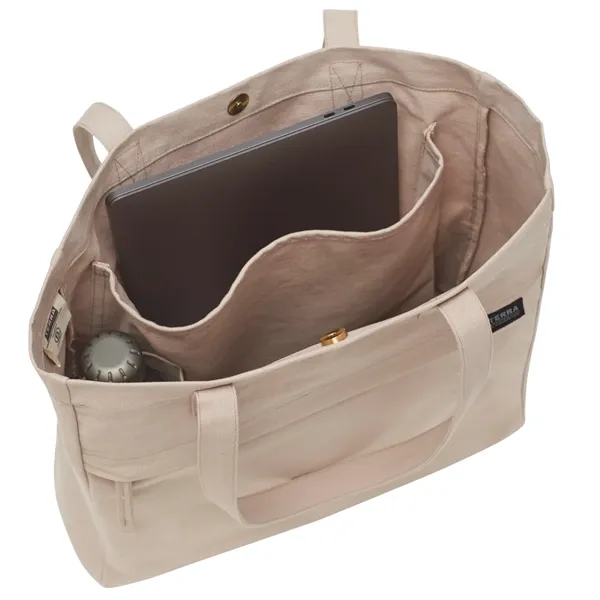 4" x 16" x 14" organic cotton tote bag.... from ASI 66887 PCNA / Leeds