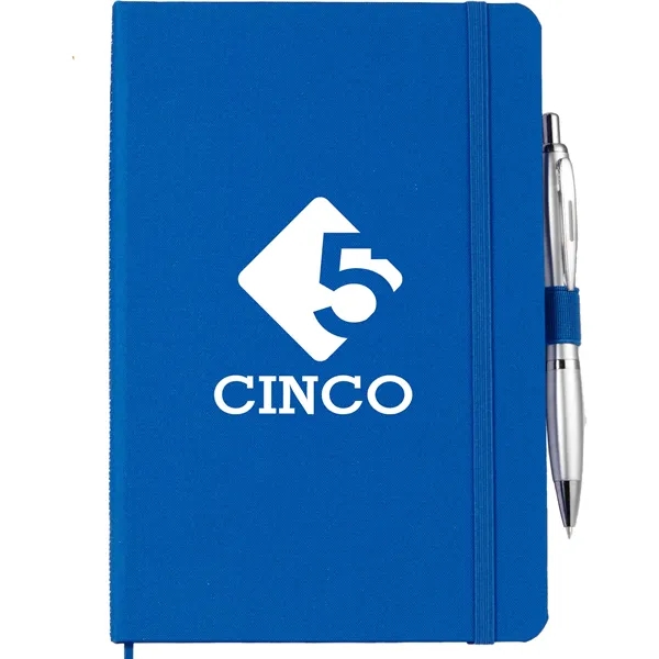 5.5" x 8.5" journal made from recycled ocean plastic with 96... from ASI 66887 PCNA / Leeds